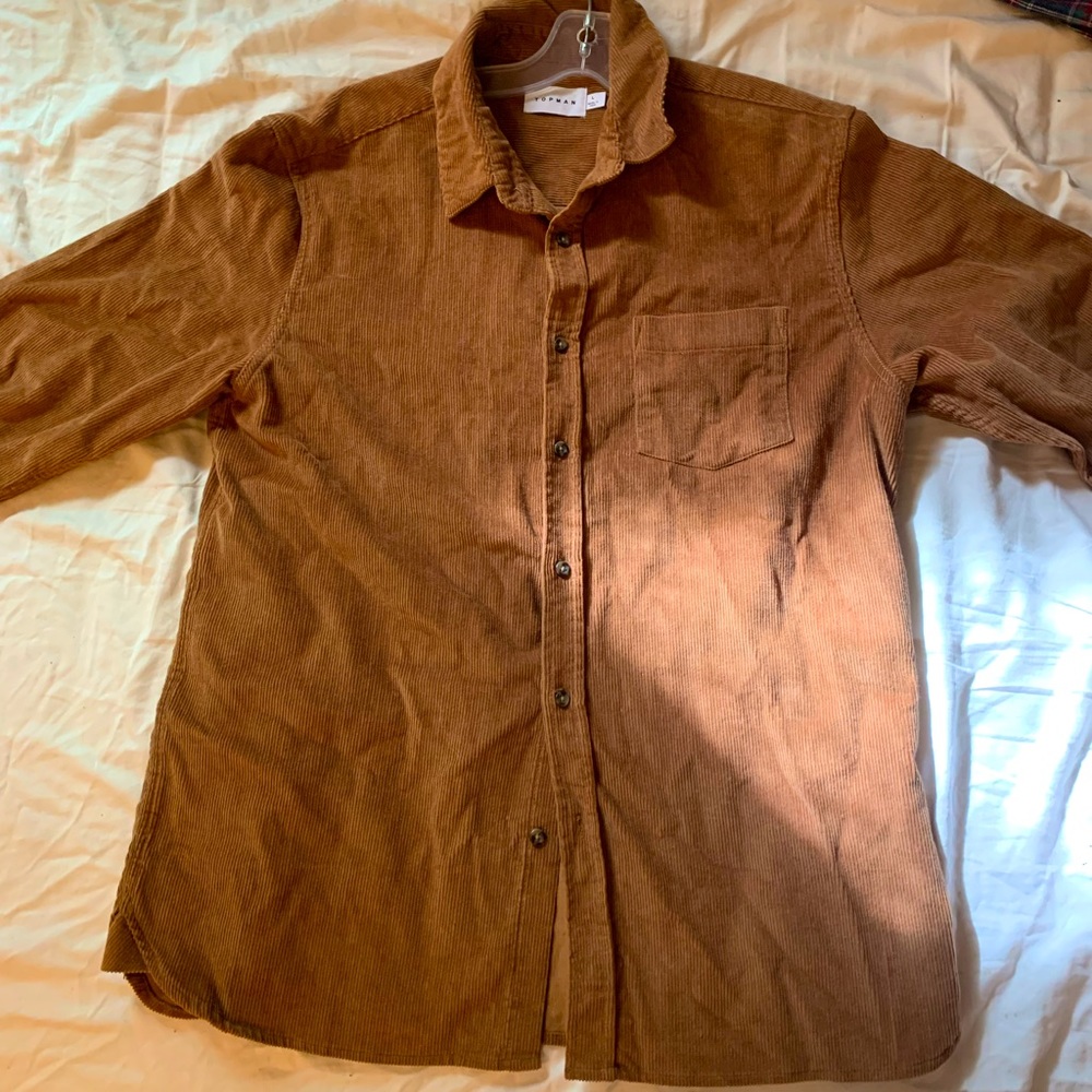 Corduroy Button Up, Men’s Large